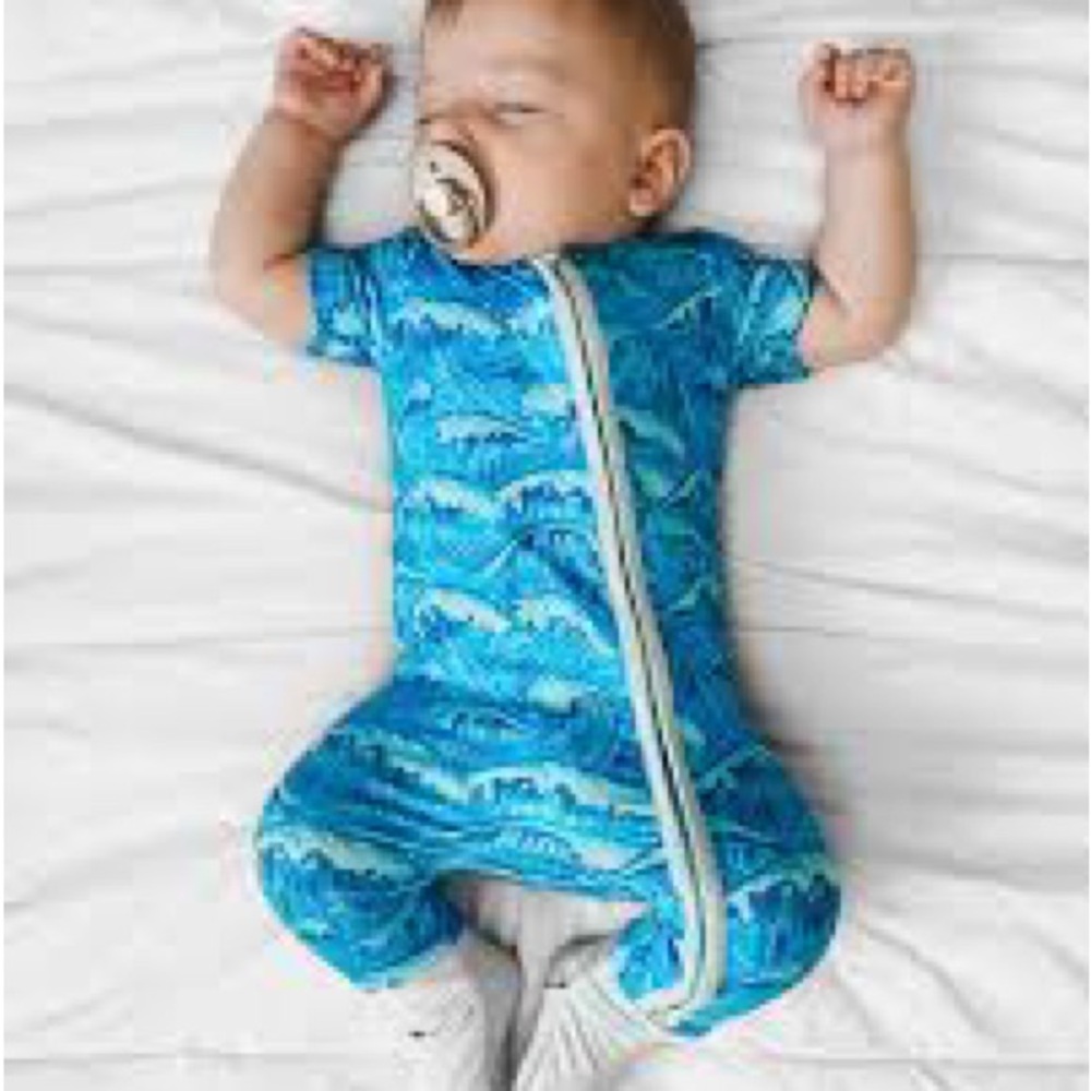 Fletch Blue Bamboo Zippy with Size Newborn Excellent condition